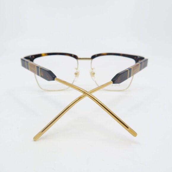 Gucci GG0605O 002 52mm Havana/Havana/Gold, New Unisex Square Eyeglasses Frames. - Picture 9 of 9